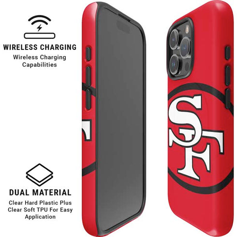 NFL San Francisco 49ers Retro Logo iPhone 16 Pro Magsafe Impact Case